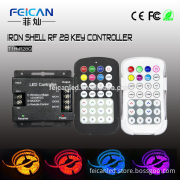 CE ROHS FCC listed DC12V 24V RGB audio led strip controller